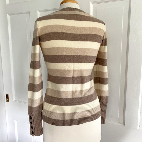 Banana Republic Striped Wool/Cashmere Sweater, size M - Picture 2 of 5
